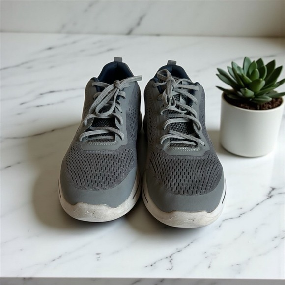 Skechers Men's Go Walk Arch Fit Air-cooled 216116WW Running Shoes Gray, Size 13 - Picture 2 of 10